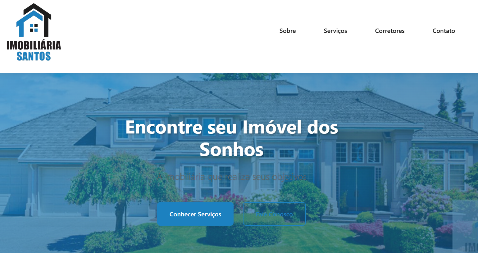 Site Imobiliária Preview