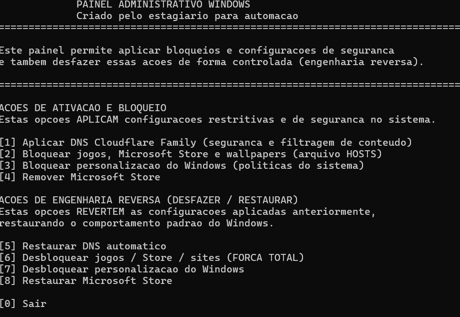 Scripts Batch Estágio Preview